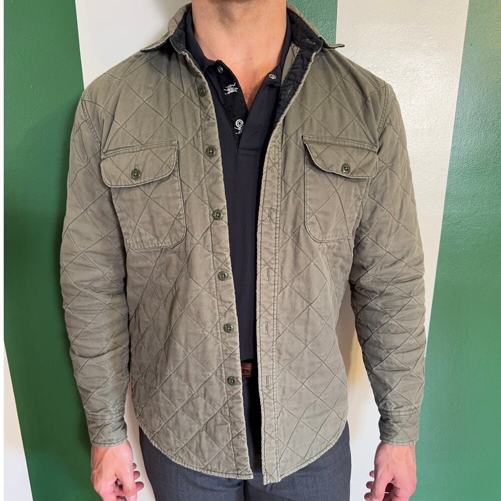 J. Crew Quilted Cotton Button Up Jacket